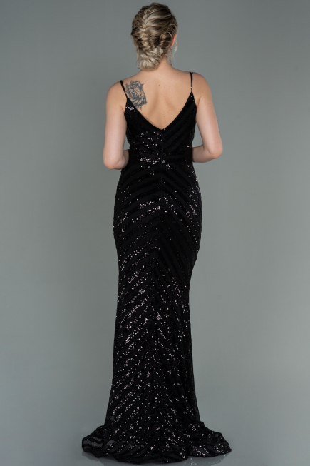 Black Long Mermaid Evening Dress ABU892