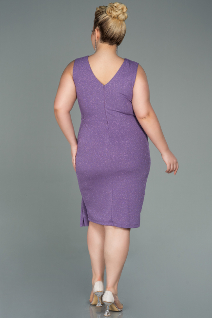 Midi Lila Oversized Evening Dress ABK1752