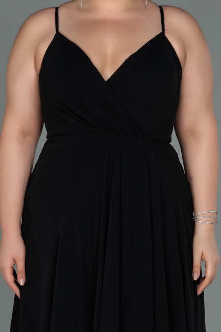 Black Long Plus Size Evening Dress ABU1324
