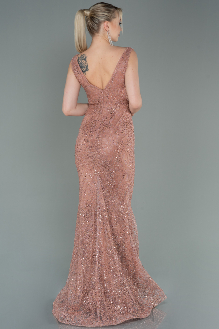 Long Onion Skin Mermaid Prom Dress ABU3178