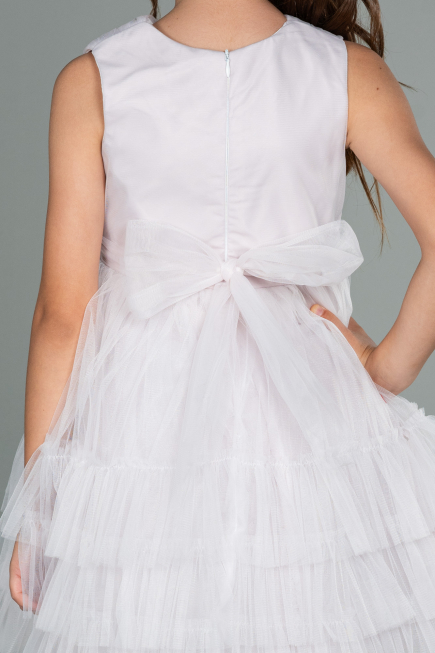 Short Powder Color Girl Dress ABK1769