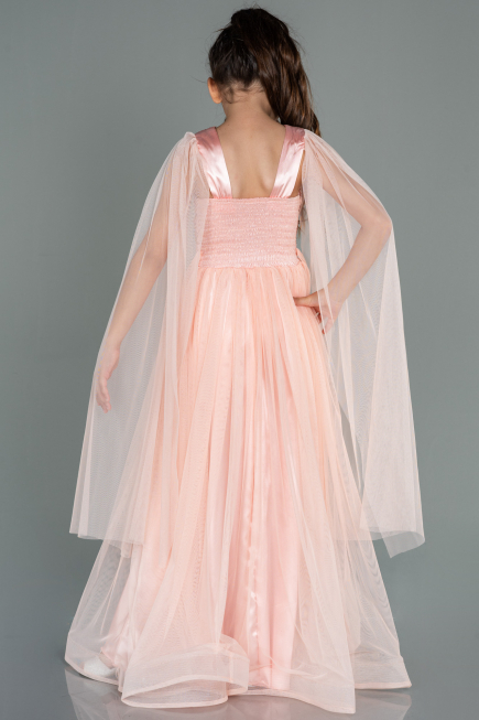 Long Salmon Girl Dress ABU3155