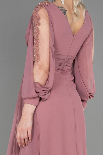 Long Onion Skin Chiffon Evening Dress ABU3220