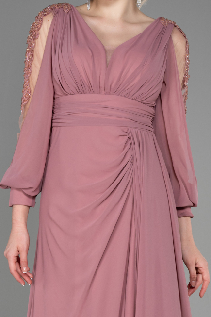 Long Onion Skin Chiffon Evening Dress ABU3220