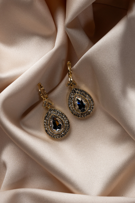 Gold-Silver Earring UK527