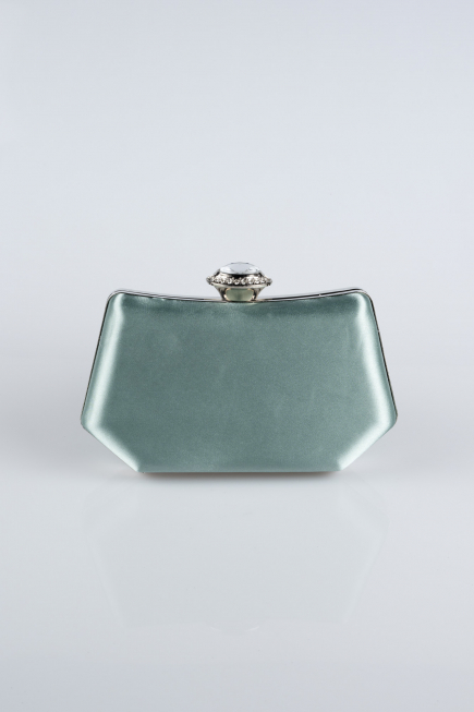 Turquoise Satin Night Bag SH812