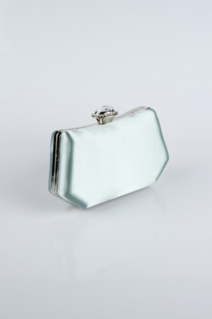 Turquoise Satin Night Bag SH812