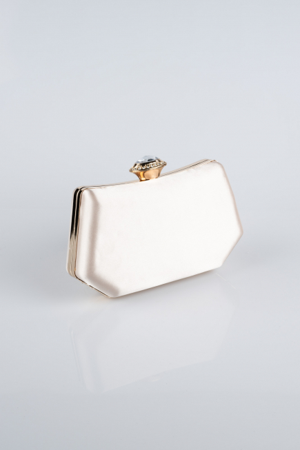 Cream Satin Night Bag SH812
