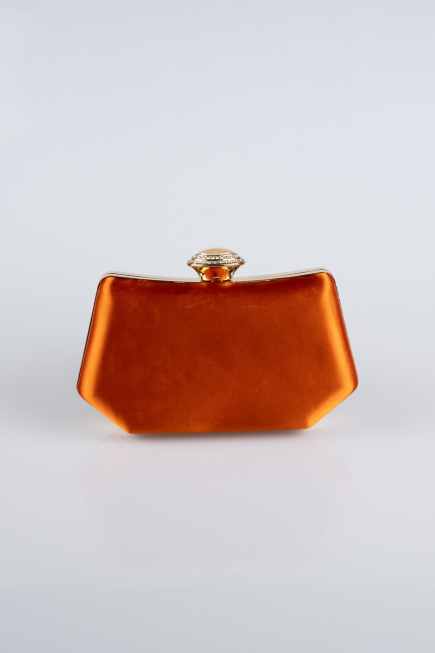 Orange Satin Night Bag SH812