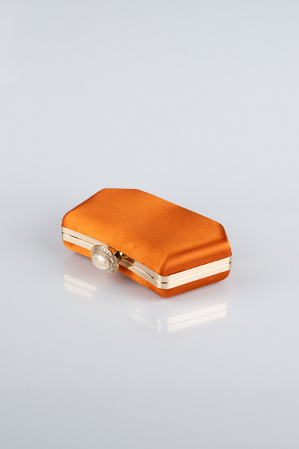 Orange Satin Night Bag SH812