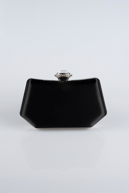 Black Satin Night Bag SH812