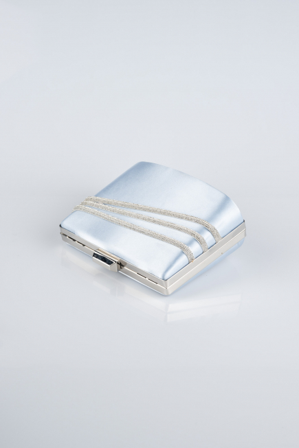 Light Blue Satin Night Bag SH822