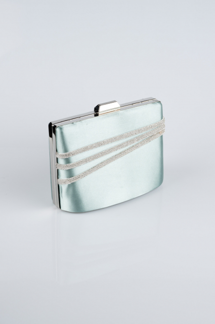 Turquoise Satin Night Bag SH822