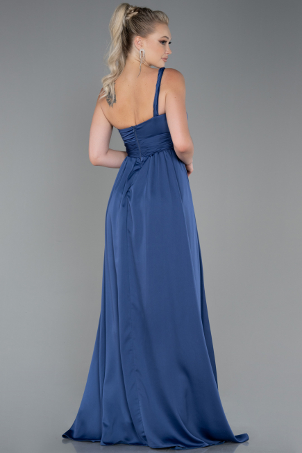 Long Indigo Chiffon Prom Gown ABU3204