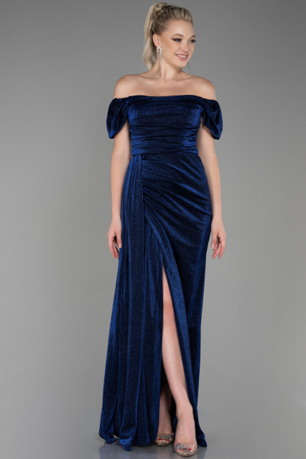 Navy Blue Long Evening Dress ABU2657