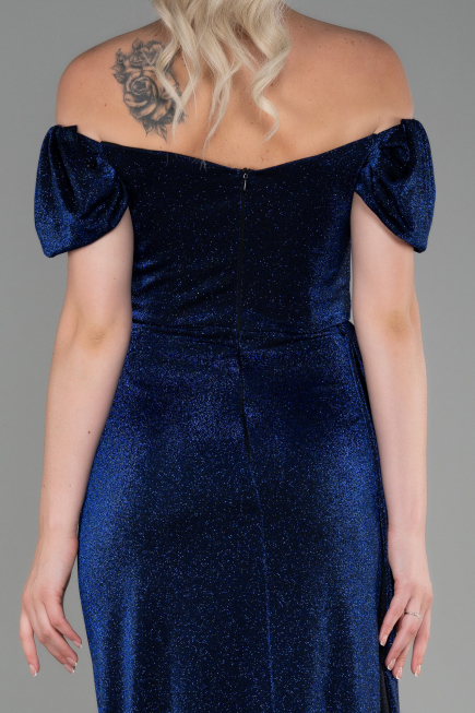 Navy Blue Long Evening Dress ABU2657