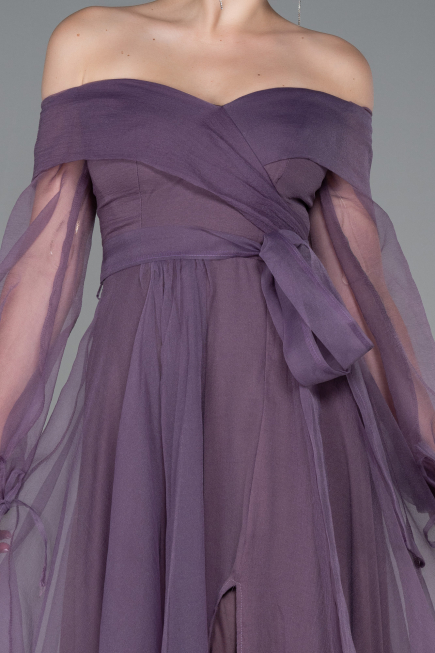 Lavender Long Engagement Dress ABU1468