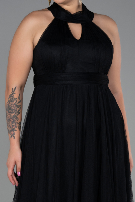 Long Black Prom Gown ABU3252