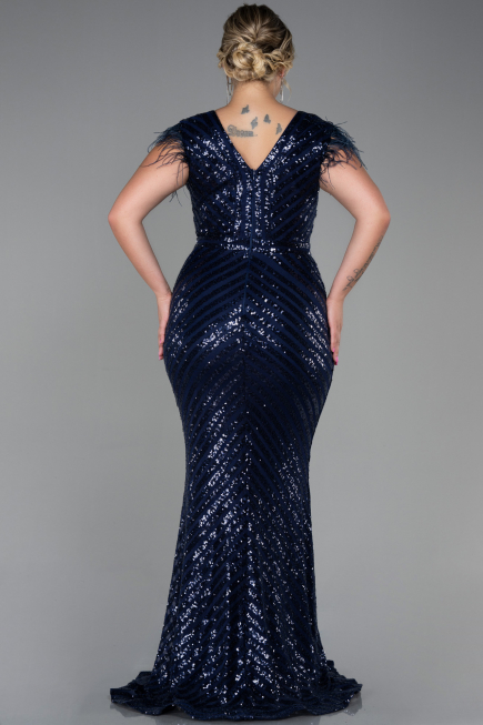 Long Navy Blue Evening Dress ABU1044