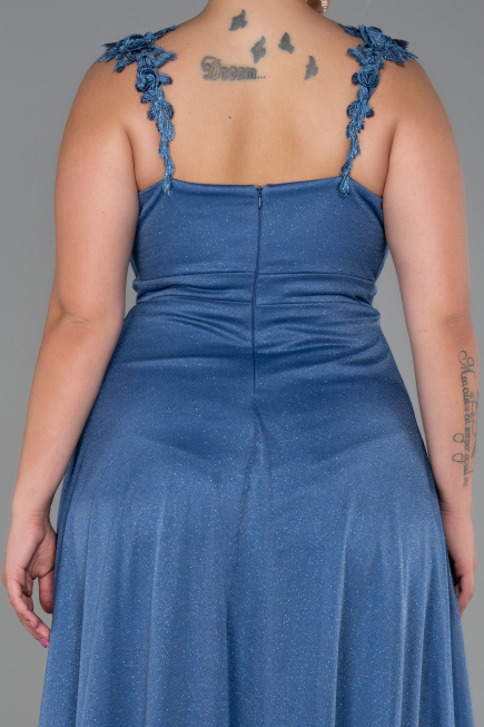 Long Indigo Oversized Evening Dress ABU3174