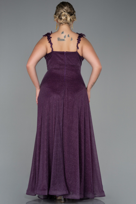 Long Purple Oversized Evening Dress ABU3174