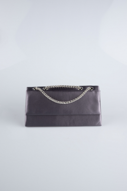 Anthracite Satin Night Bag SH818