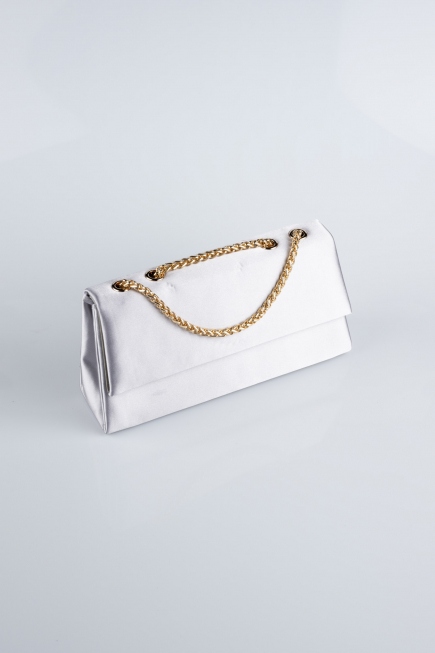 Silver Satin Night Bag SH818