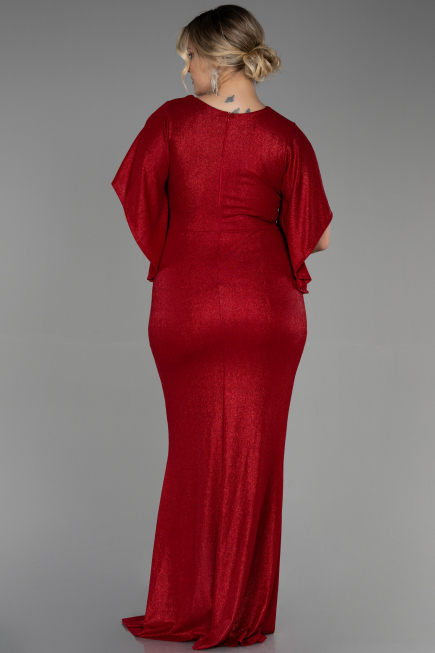 Long Red Plus Size Evening Dress ABU3280