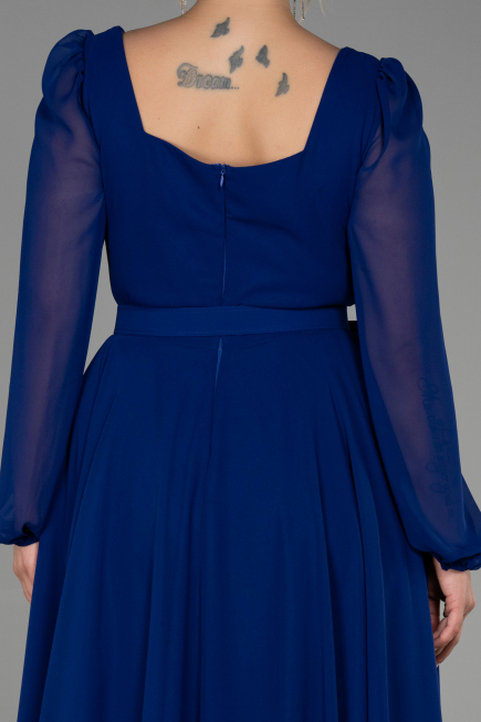 Parlement Midi Chiffon Plus Size Evening Dress ABK1753