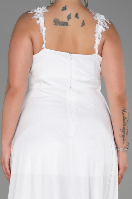 Long White Oversized Evening Dress ABU3174