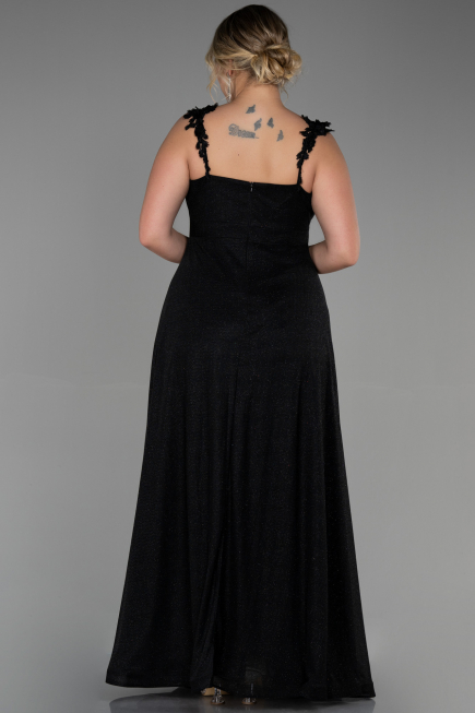 Long Black Oversized Evening Dress ABU3174