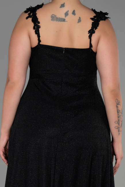 Long Black Oversized Evening Dress ABU3174