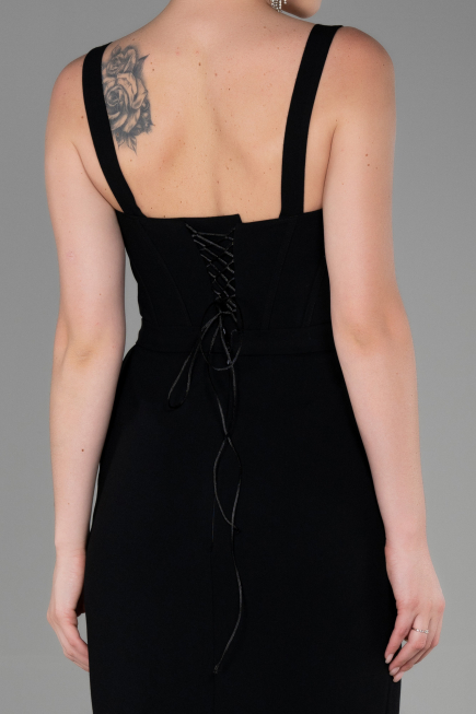 Midi Black Night Dress ABK1819