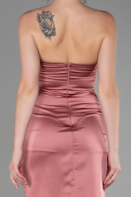 Midi Onion Skin Satin Invitation Dress ABK1845