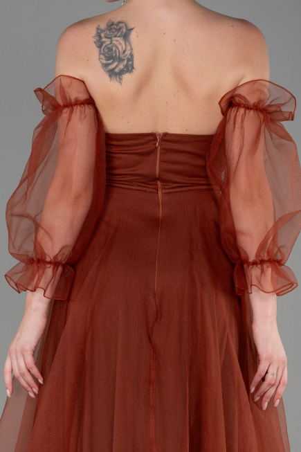 Light Brown Long Evening Dress ABU2076