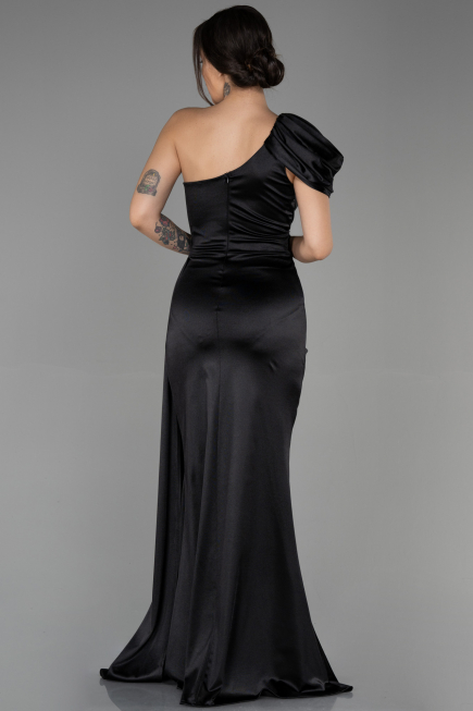 Long Black Prom Gown ABU3325