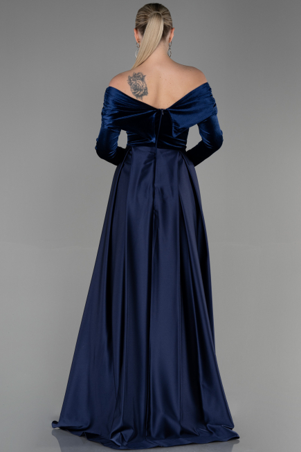 Long Navy Blue Evening Dress ABU2083