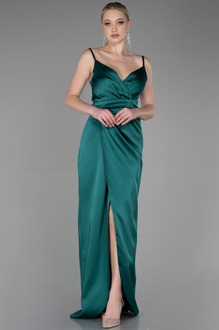 Emerald Green Long Engagement Dress ABU564