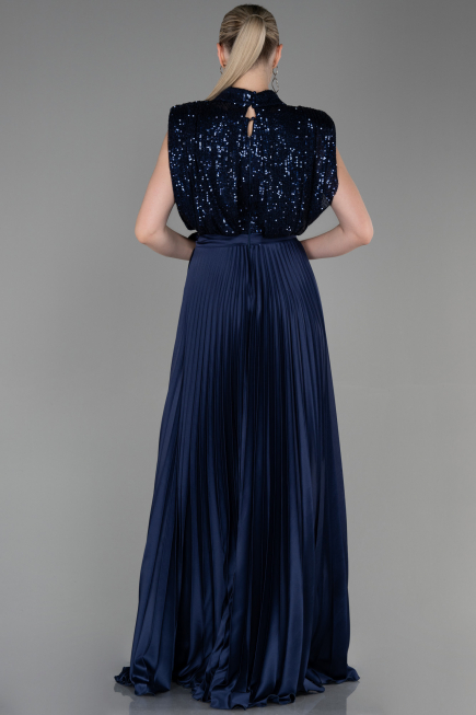 Long Navy Blue Evening Dress ABU3326