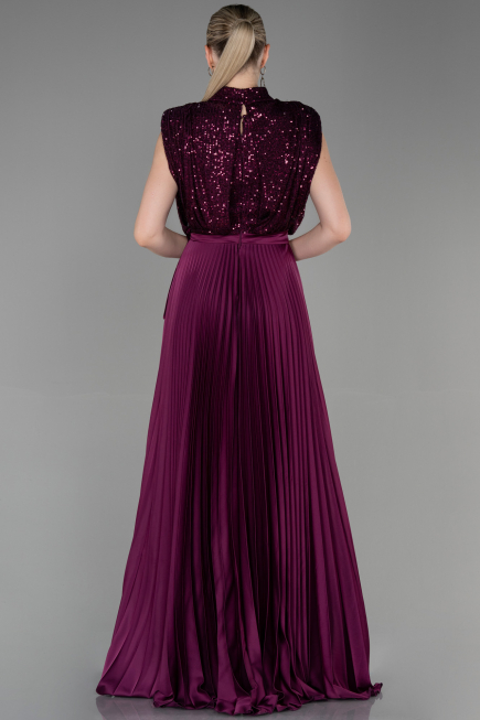 Long Plum Evening Dress ABU3326