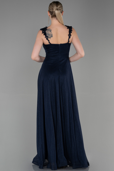 Navy Blue Long Evening Dress ABU2307