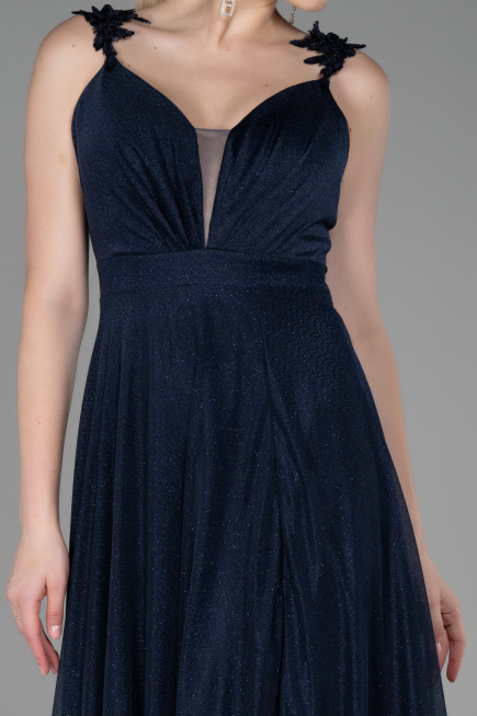 Navy Blue Long Evening Dress ABU2307