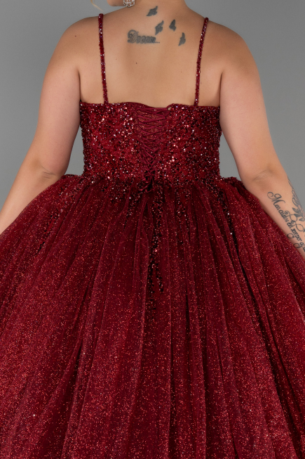 Long Burgundy Haute Couture ABU2157