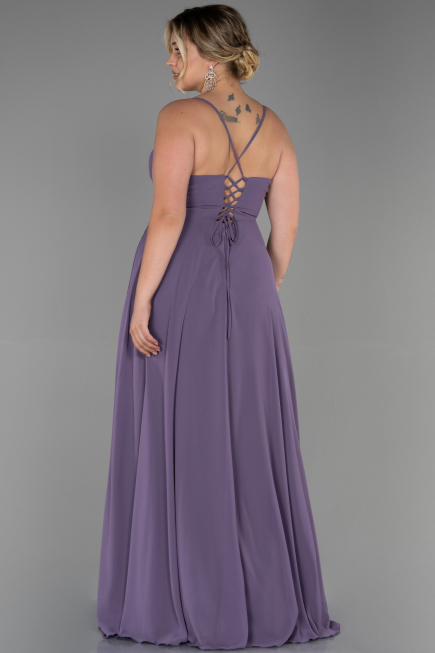 Lavender Long Plus Size Evening Dress ABU1324