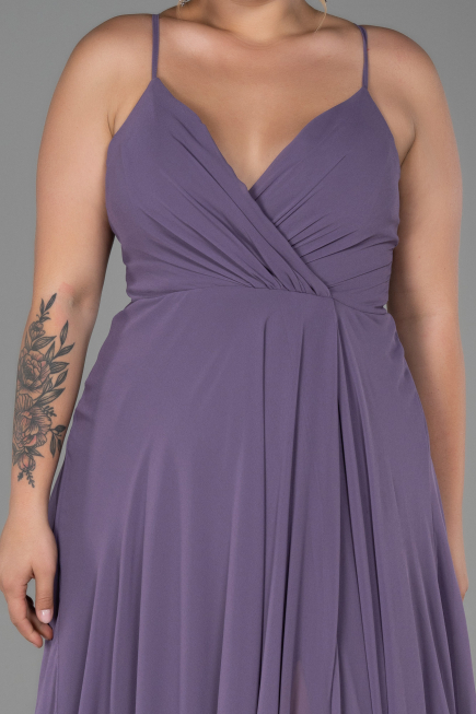 Lavender Long Plus Size Evening Dress ABU1324