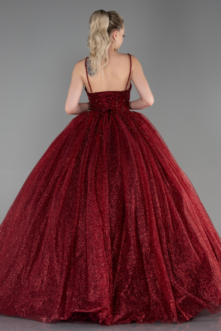 Long Burgundy Haute Couture ABU2138