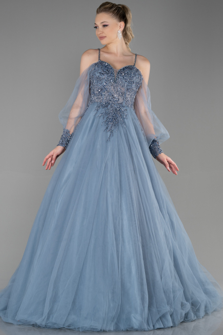 Long Grey Haute Couture ABU2789