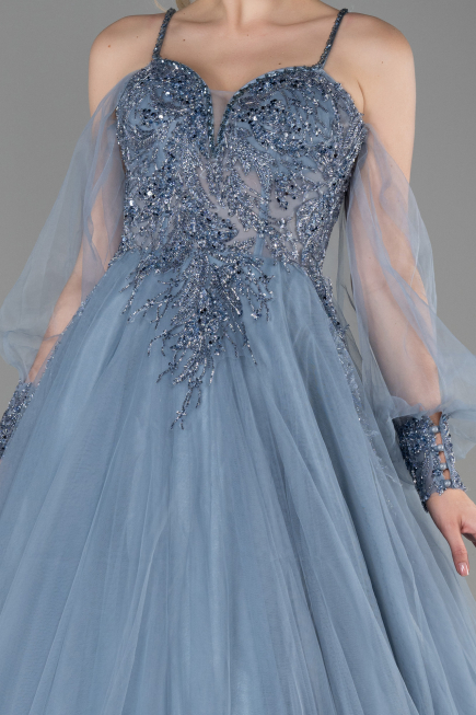 Long Grey Haute Couture ABU2789