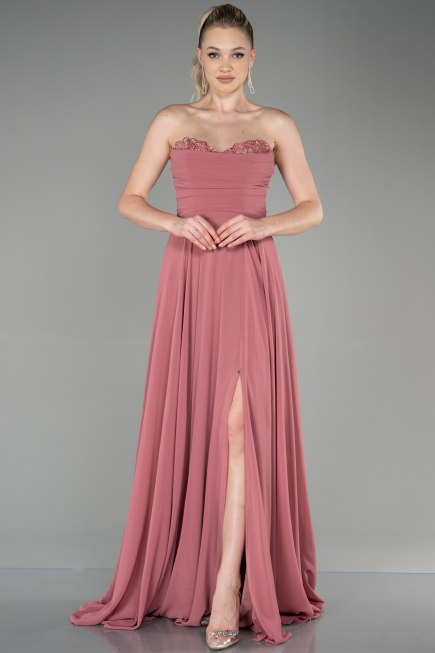 Long Onion Skin Chiffon Evening Dress ABU3343