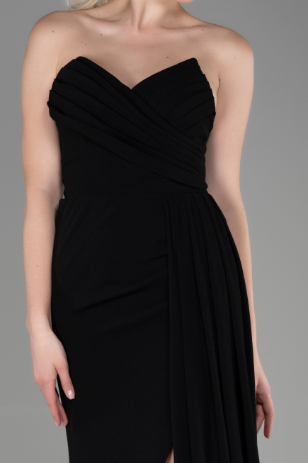 Long Black Prom Gown ABU3344